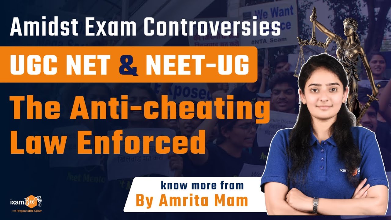Amidst UGC NET and NEET-UG exam controversies- The Anti-Cheating Law enforced || By Amrita Ma'am