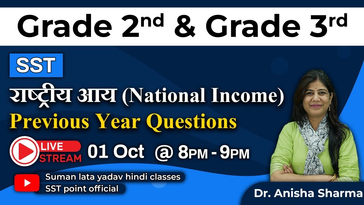 राष्ट्रीय आय (National Income ) | SST | Grade 2nd & Grade 3rd| Dr. Anisha Sharma