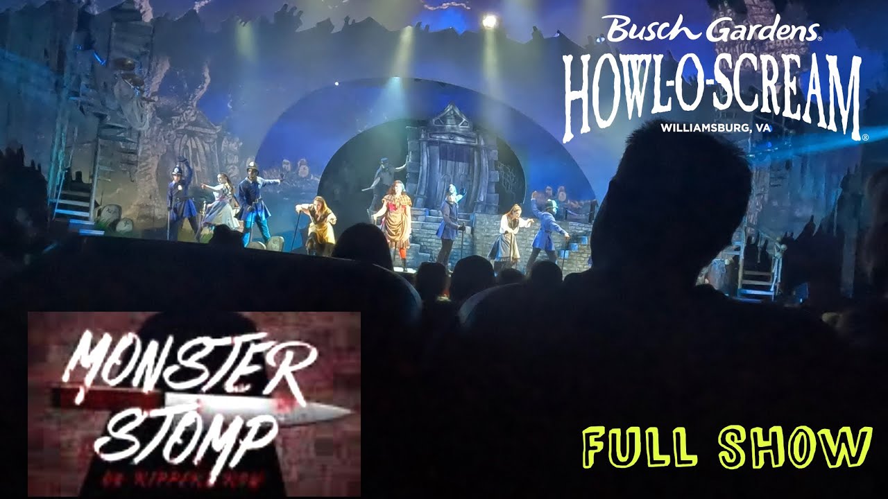 “Monster Stomp on Ripper Row” Busch Gardens Williamsburg 2023 Full Show🔪