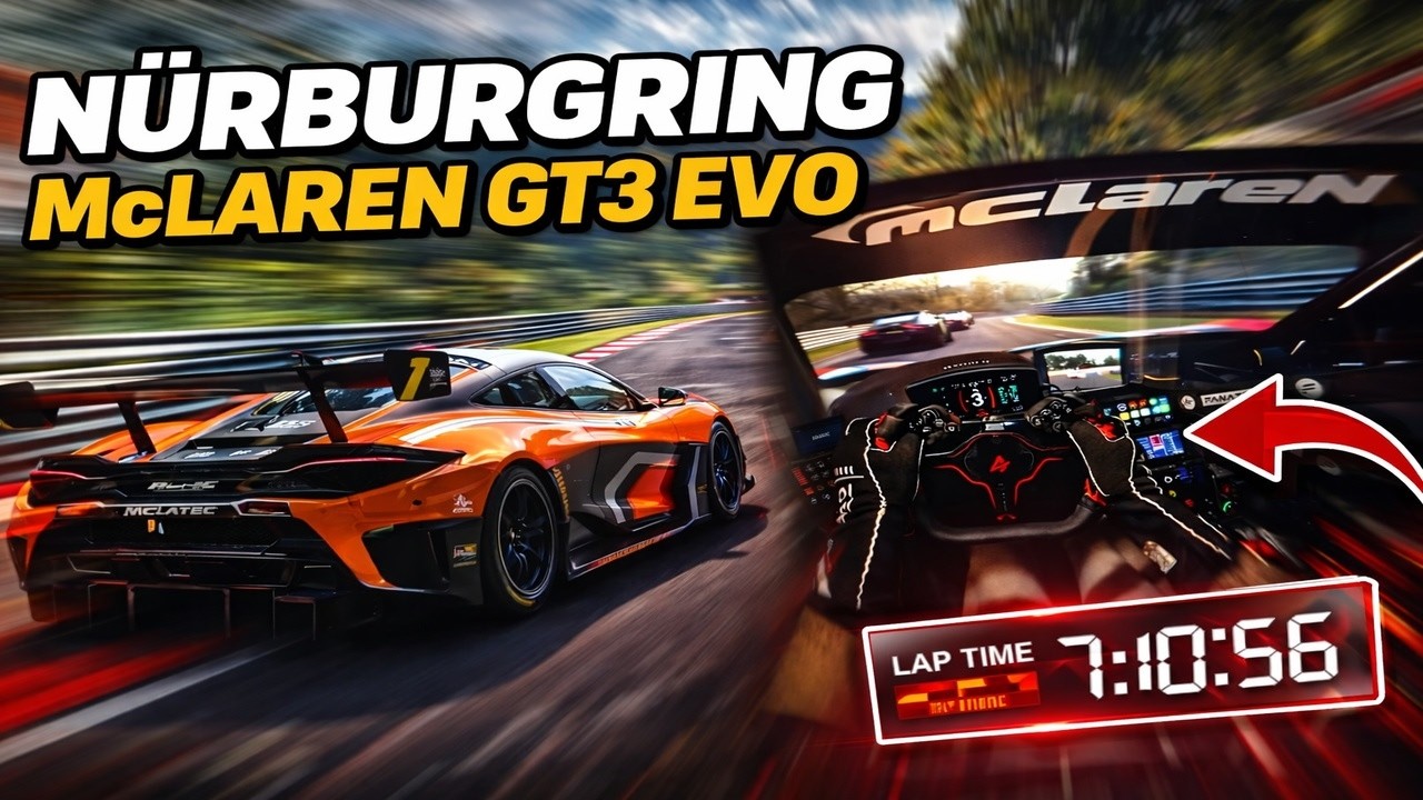 NURBURGRING CRASH!!!! REALISTIC POV WITH THE MCLAREN GT3 EVO!!!