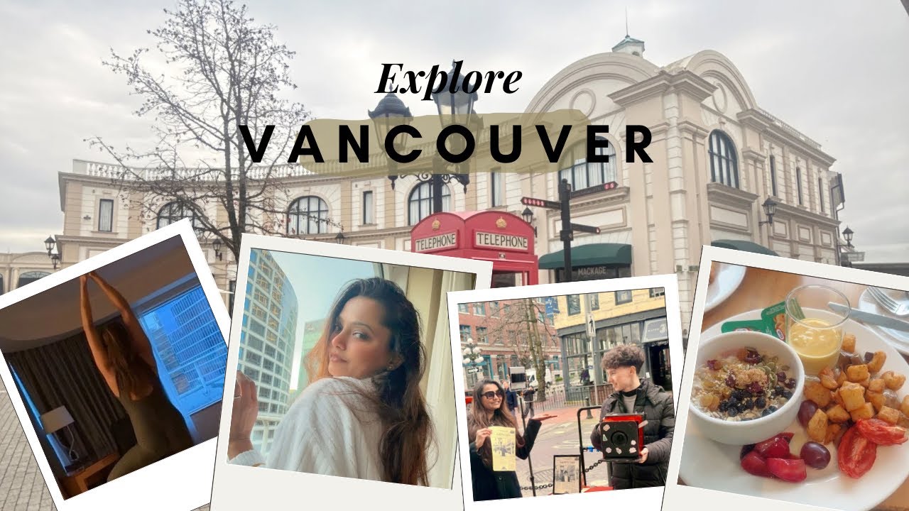 Explore Vancouver with me🇨🇦 hum gaye factory outlet and steam clock 🕰️ 