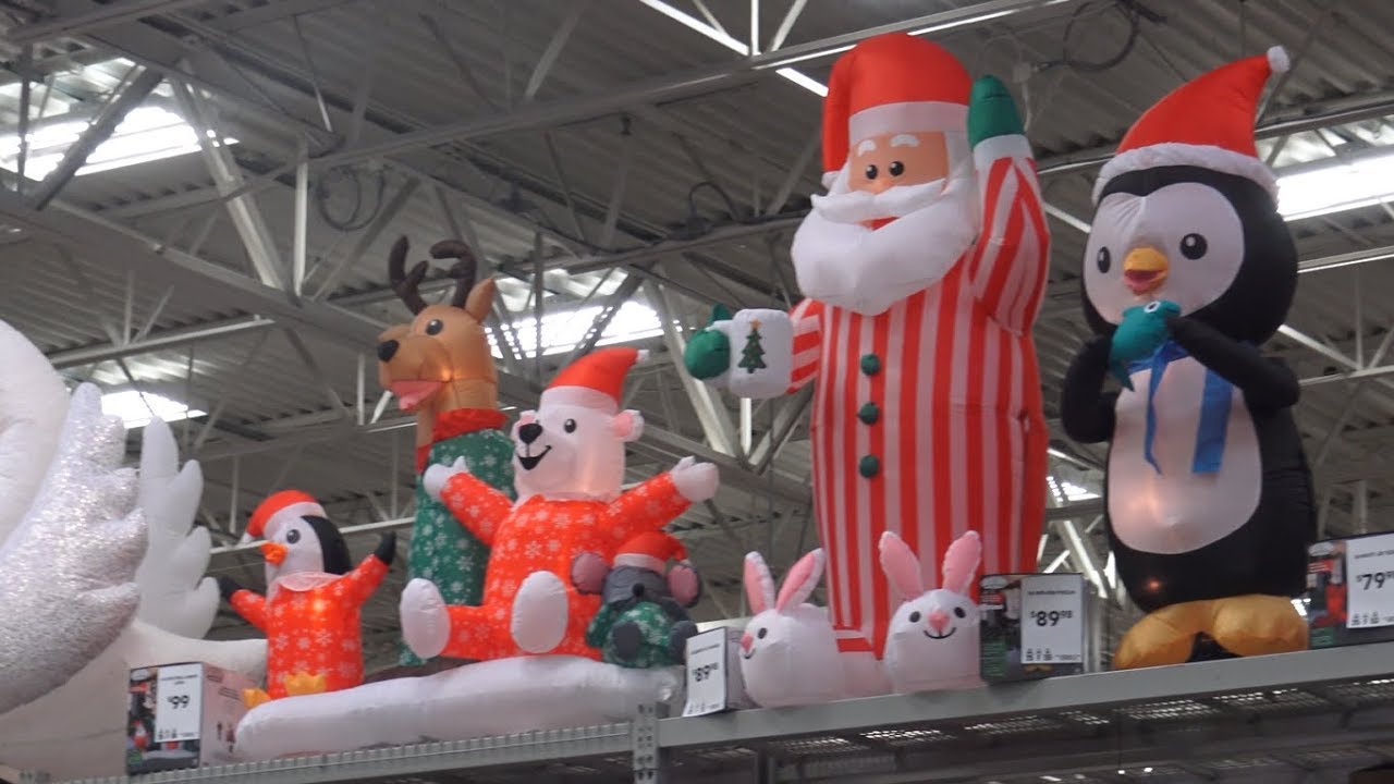 🐧🎅Nom Nom Inflatable Penguin at Lowe's! Best Christmas Inflatables and Holiday Decorations!