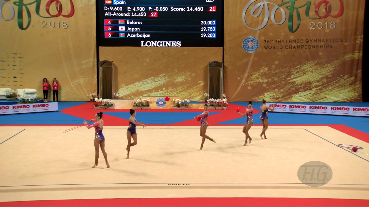 Turkey (TUR) - 2018 Rhythmic Worlds, Sofia (BUL) - Qualifications 3 Balls + 2 Ropes