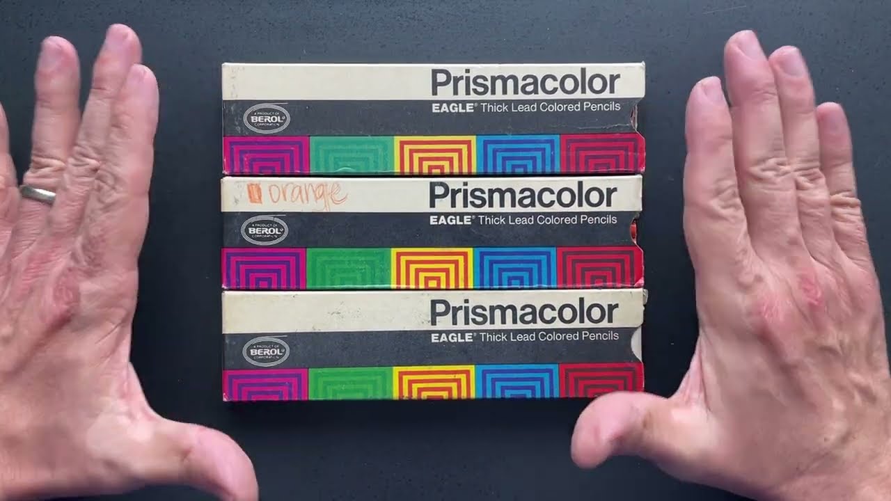 Comparing Eagle to Current Prismacolor Orange Carmine Red and Light Blue