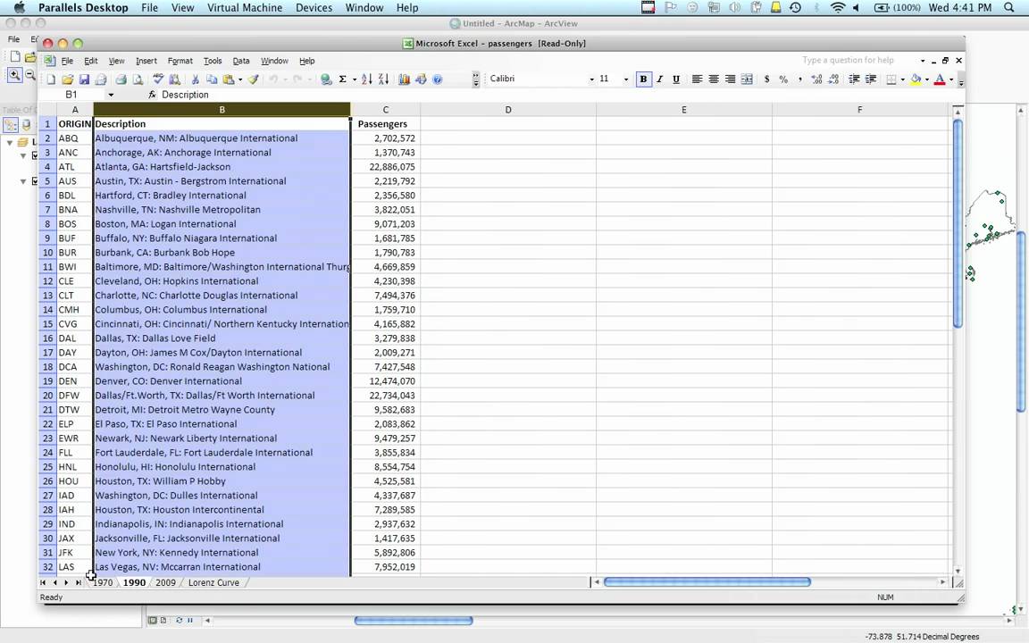 Using ArcMap 10 to join Excel data with a shapefile