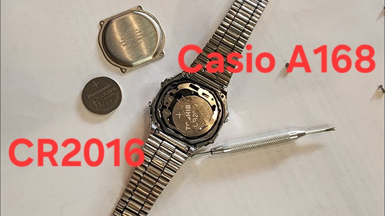 Changing the battery on a Casio A168 watch ⌚️