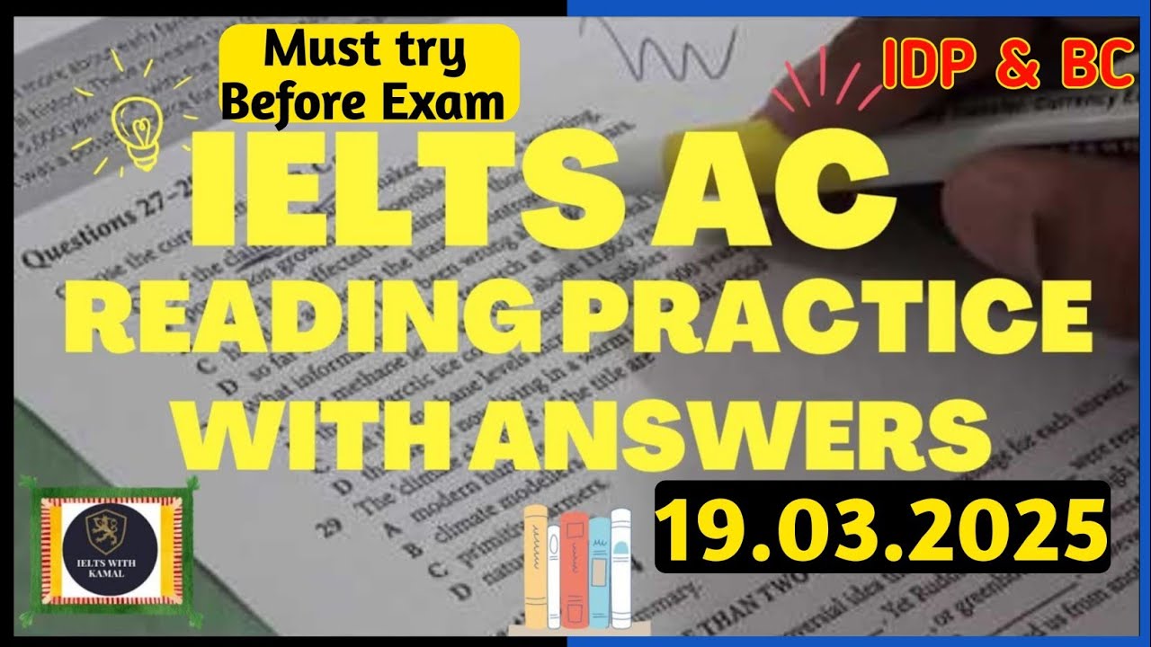IELTS Reading practice test 2025 With Answers | 19.03.2025 | IELTS Reading Practice Test
