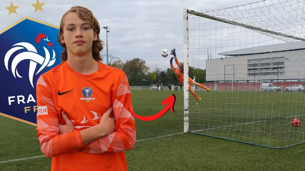 Ce GARDIEN de 14 ANS fait des ARRÊTS IMPRESSIONNANTS !!!  ( Jeune talent de France )