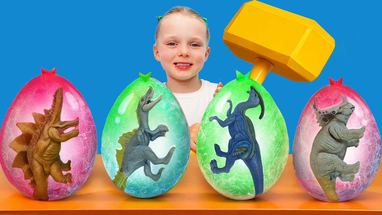 Динозавры оживают из замороженных яиц! 🥚🦖 Весёлое сюрприз-приключение для детей