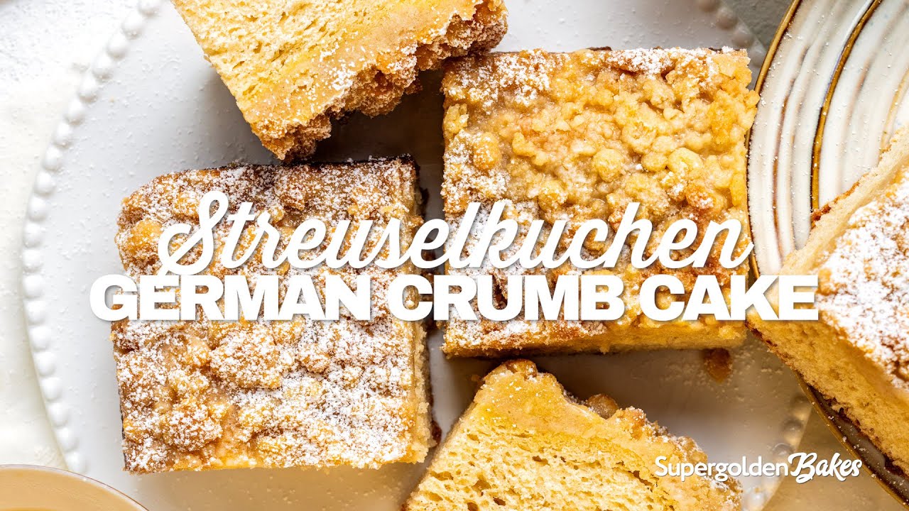 Streuselkuchen (German crumb cake) | Supergolden Bakes