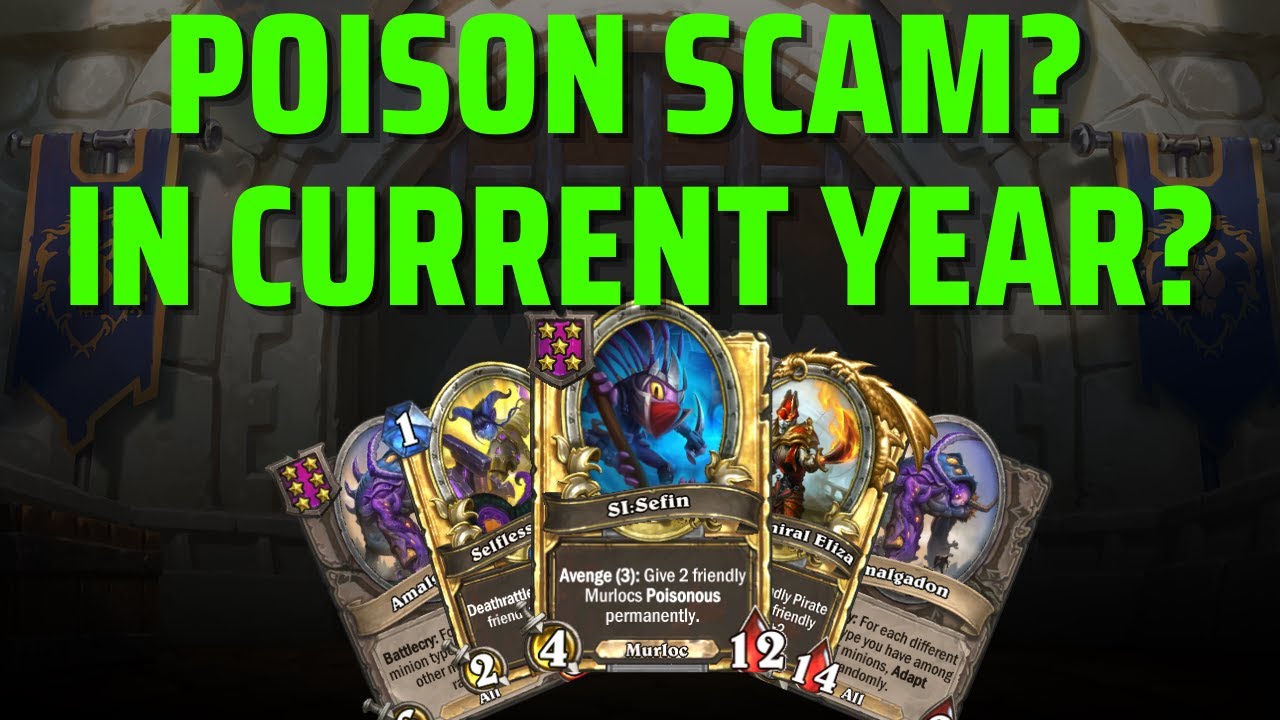 Poison Scam? In Current Year? | Hearthstone Battlegrounds Gameplay | Patch 21.3 | bofur_hs