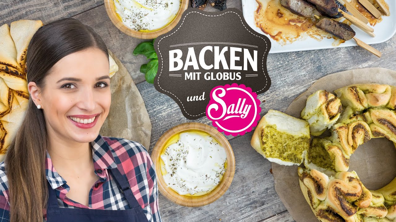 Pesto-Brot Grillrezept | Backen mit Globus & Sallys Welt #4