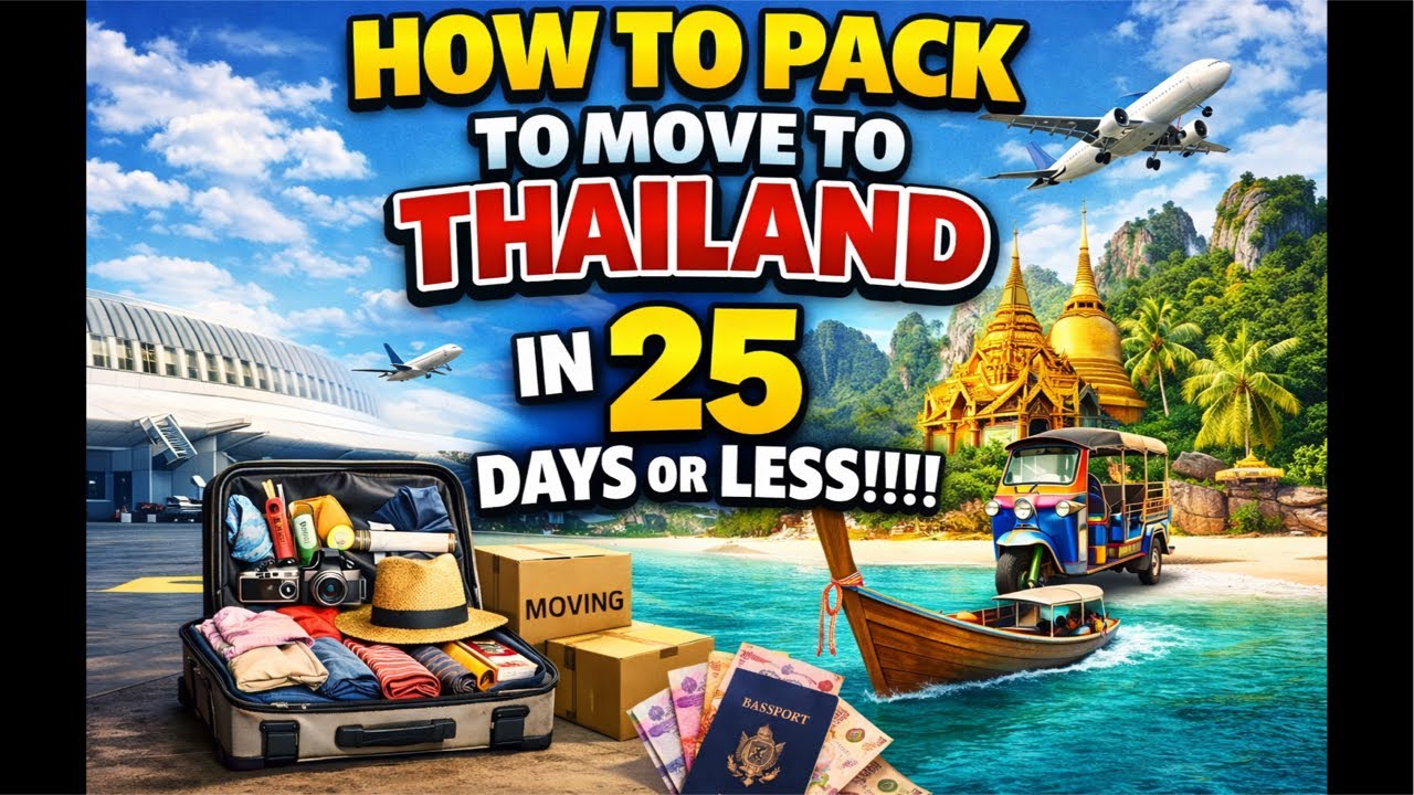 How To Pack To Move To Thailand In 25 Days Or Less!!!!