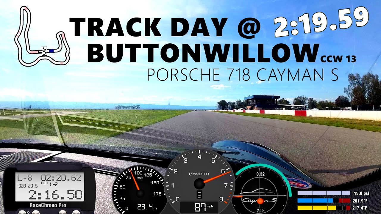 PB at Buttonwillow CCW 13 Porsche Cayman 718