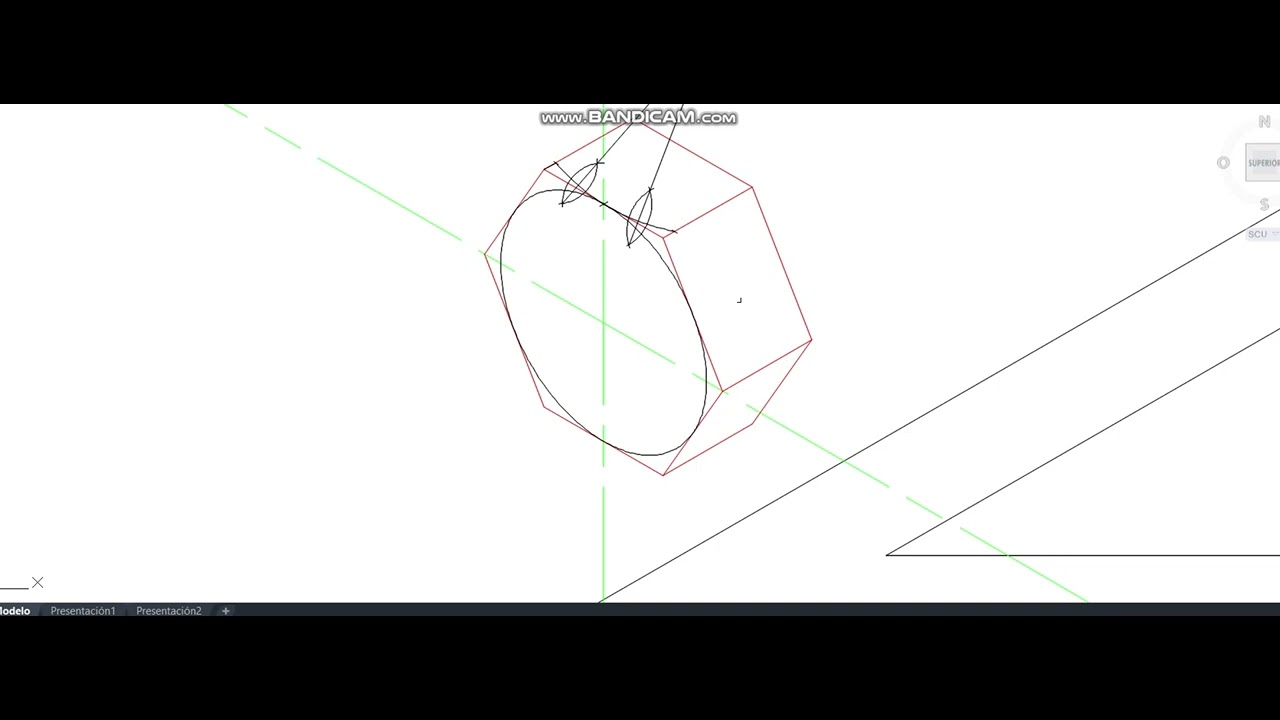 Tutorial perspectiva Isométrica bulón cabeza hexagonal