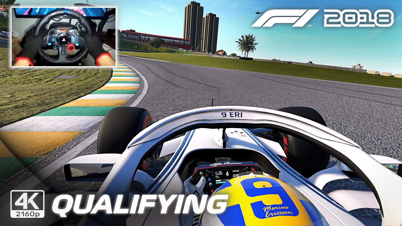 Sauber C37 by Marcos Ericsson – Qualifying 2018 Brazilian GP | G29 Steering Wheel