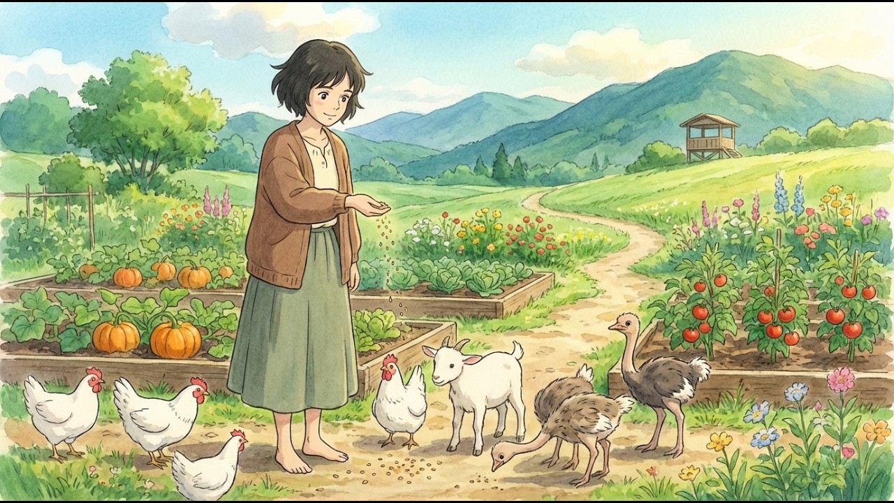 Whispers of the Green Fields | Relaxing Ghibli Style | Cozy Routine - Ghibli Vibe