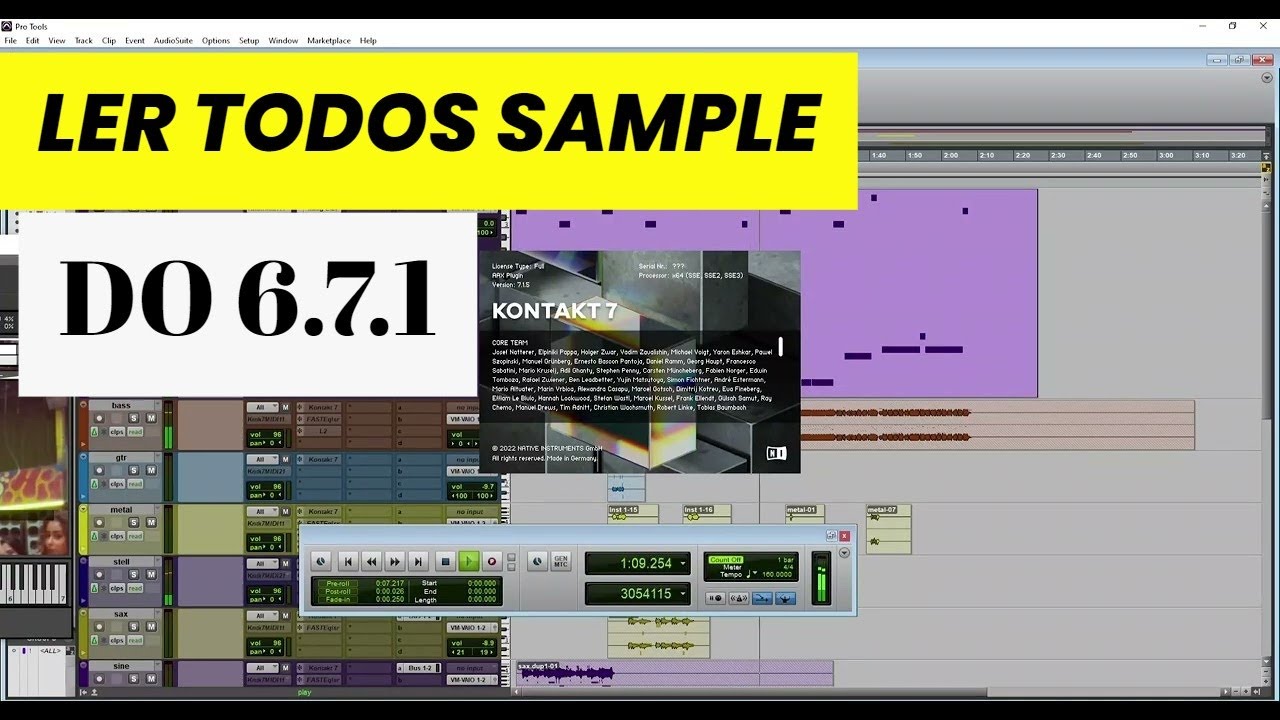 PEGA TODOS SAMPLE DO KONTAKT 6.7.1