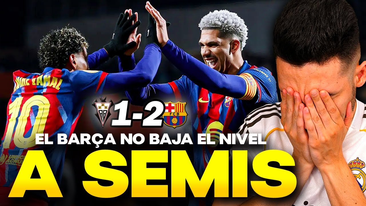 EL BARÇA MANTIENE el BUEN NIVEL y pasa a SEMIS de COPA tras GANAR (1-2) al ALBACETE