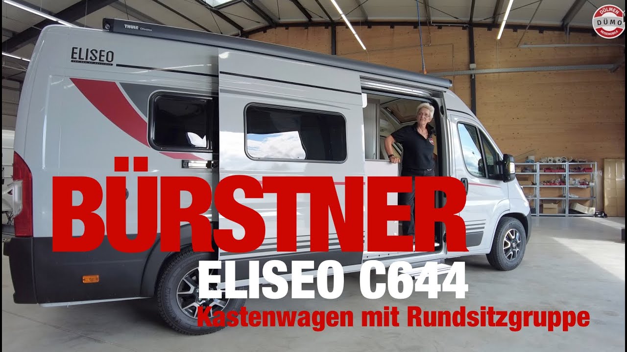 Der Bürstner Eliseo C 644. Ein Kastenwagen mit Rundsitzgruppe.