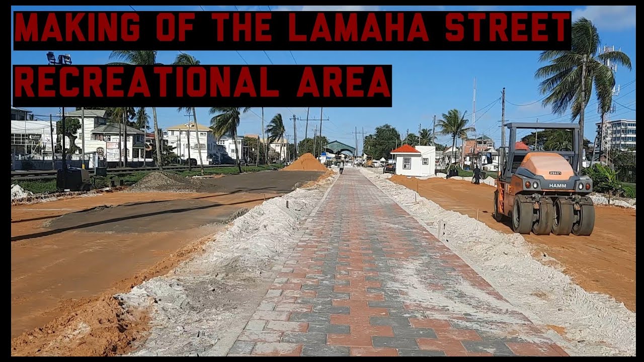 🇬🇾 Guyana Walk | Making of the Lamaha Street Recreational Area 🇬🇾