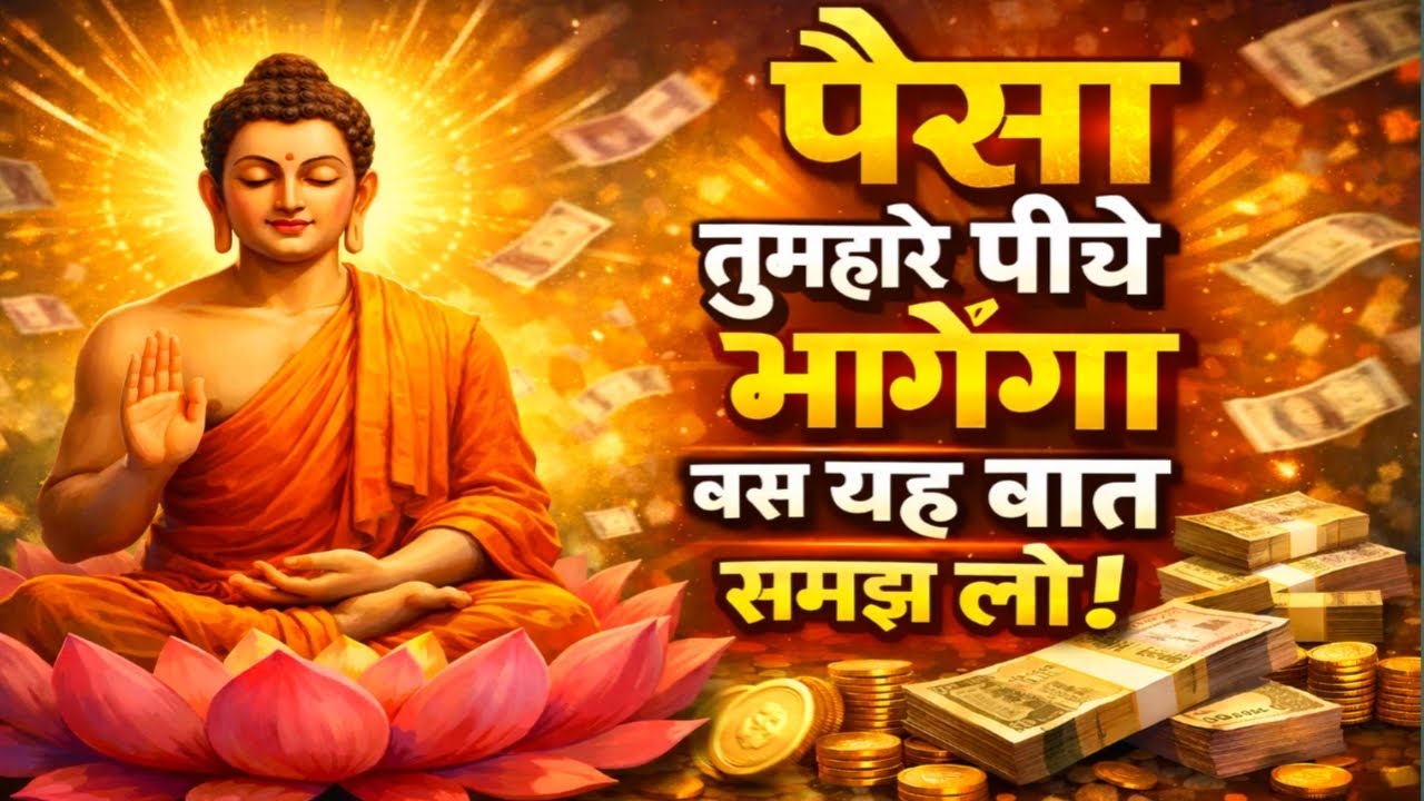 पैसा तुम्हारे पीछे भागेगा बस यह बात समझ लो! | Buddha Hindi Speech Video | Motivational Story