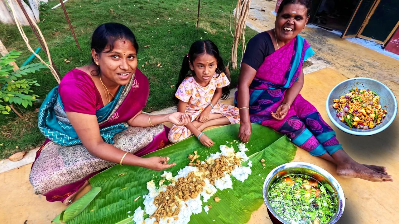 கரிநாள்  SPECIAL விருந்து அத்தை STYLE மஞ்சவெங்காய நாட்டுகோழியும் பச்சபுளி ரசமும்😍 |  |  INDIAKUTTY