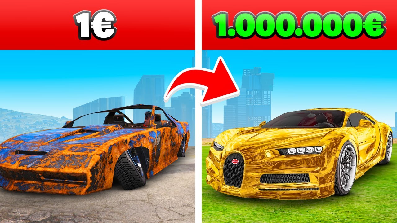 Von 1€ AUTO zu 1.000.000€ AUTO in GTA 5!