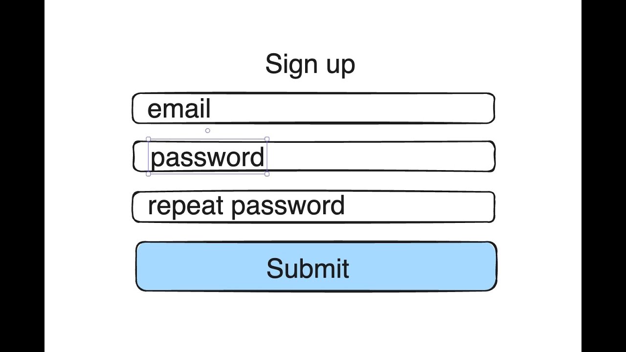 Form validation tutorial with HTML & JavaScript - How to check password matching in real time