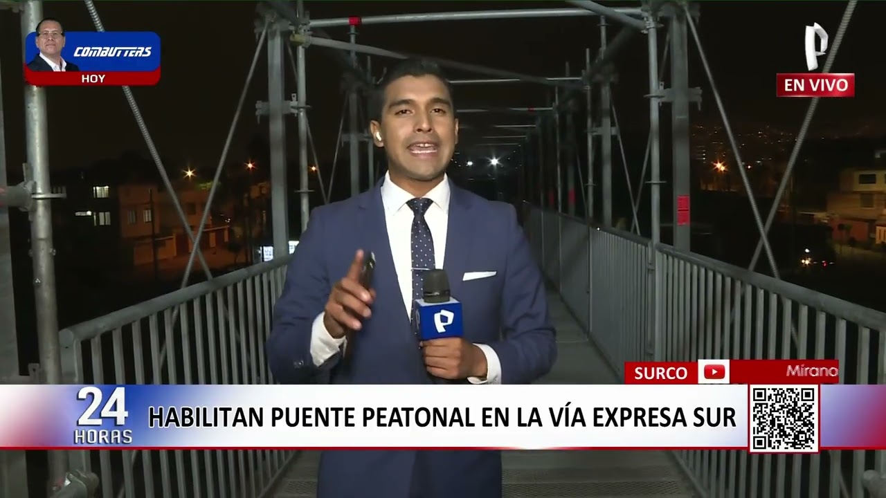 Surco: habilitan puente peatonal en Vía Expresa Sur