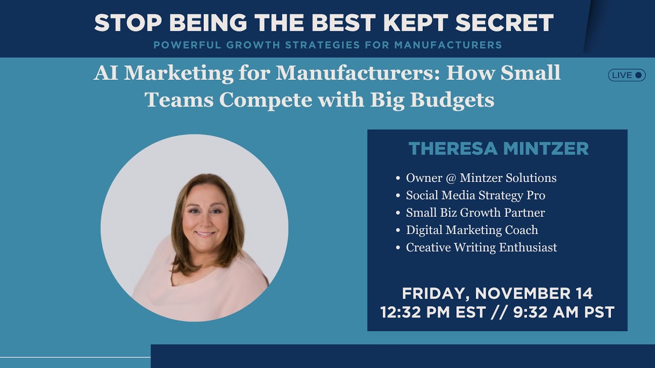 AI Marketing for Manufacturers: How Small Teams Compete with Big Budgets