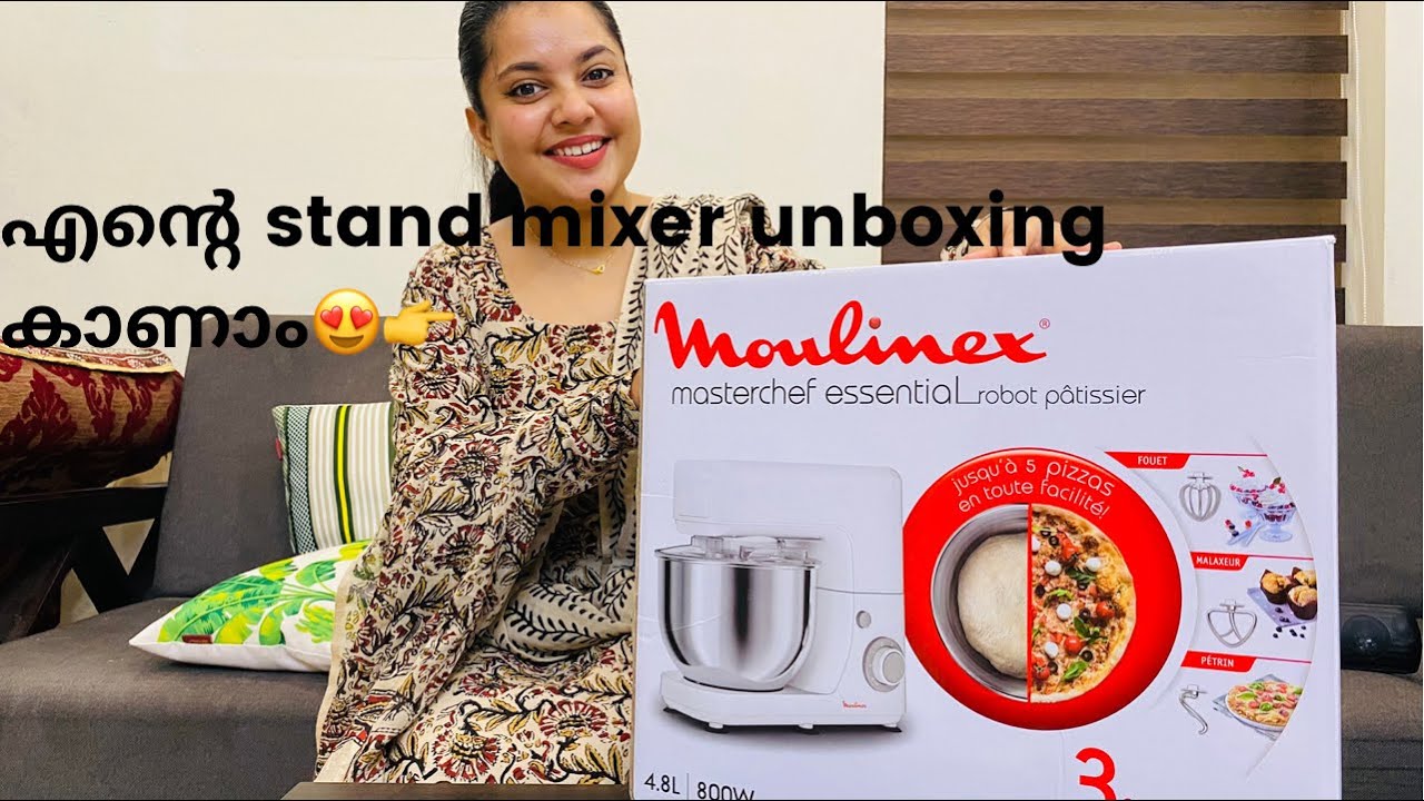 Unboxing my Moulinex Kitchen Machine / Stand mixer in detail ||moulinex stand mixer first impression