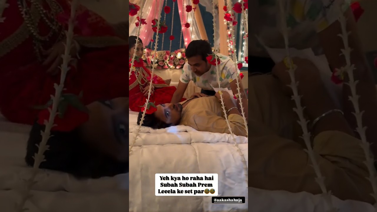 Prem Leela Latest Behind the scenes 😮💥 #akashahuja #premleela #bts #viralshort #trending