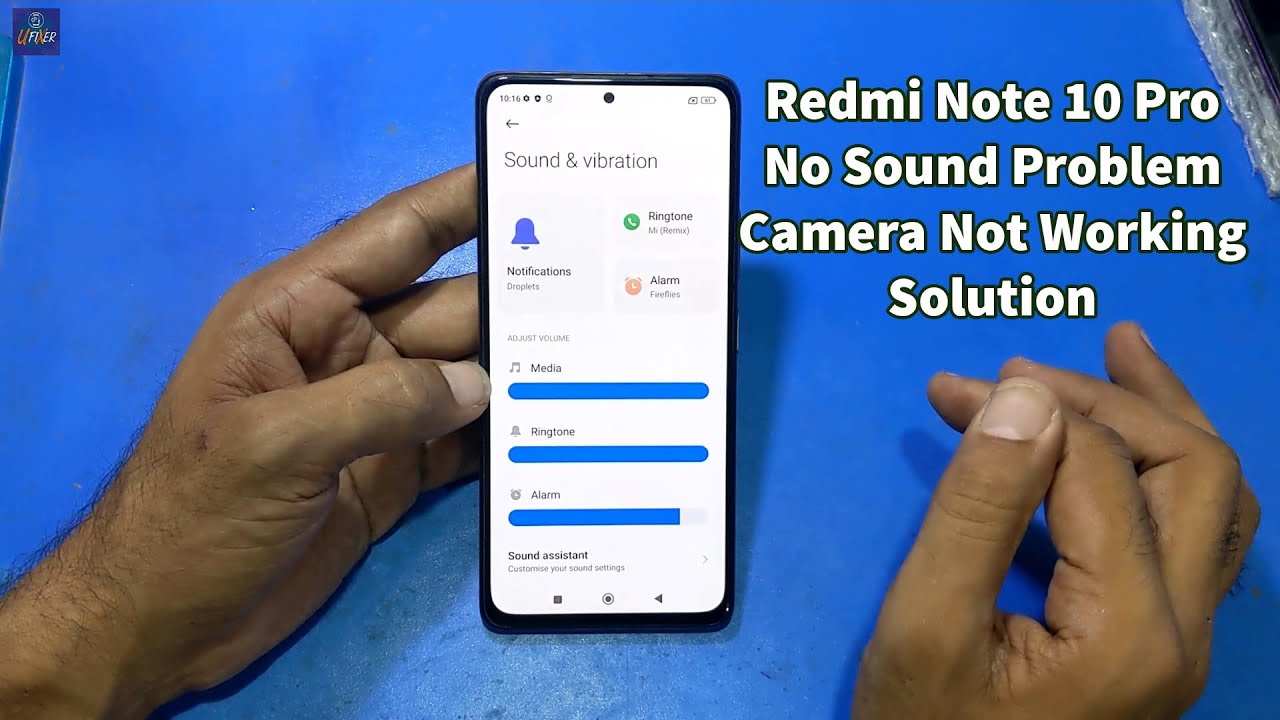 Redmi Note 10 Pro No Sound, Front Camera Not Working Problem