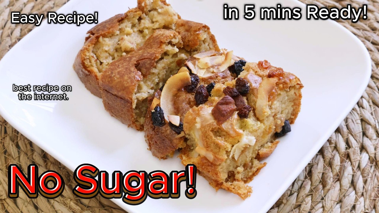 Do You Have Leftover Banana? Make The Best Home Made Banana Bread Without Sugar Recipe From Scratch