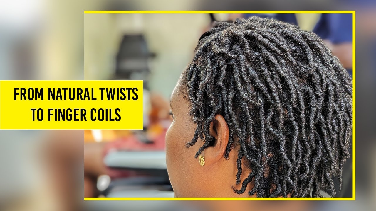 The EASIEST WAY to do FINGER COILS in African Hair!