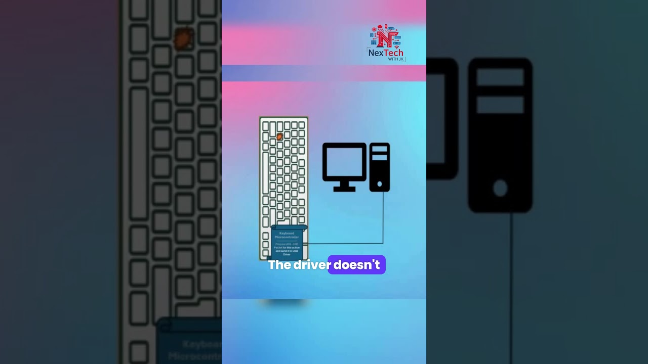 What Happens After You Press a Key? | Keyboard Driver Basics Explained! 🔍 #Shorts