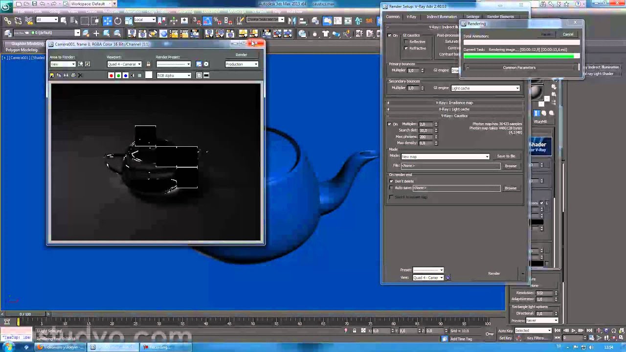 Vray Caustics Tutorial 3ds max