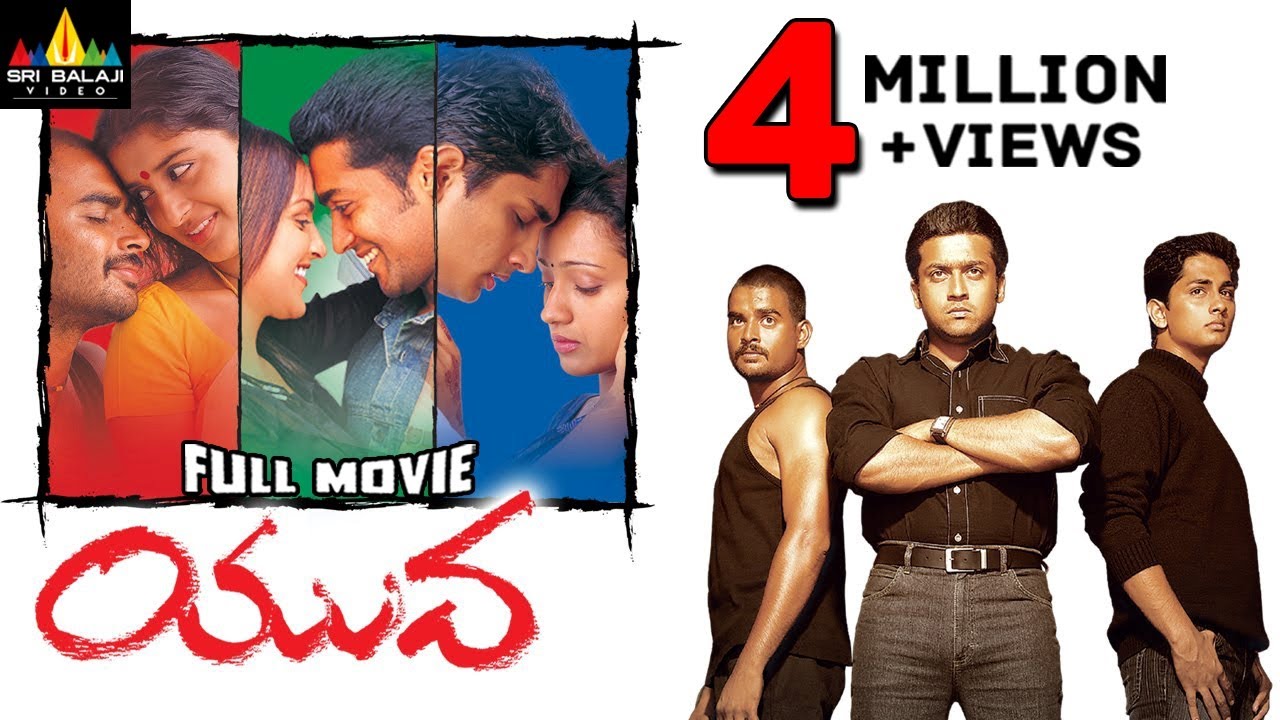 Yuva Telugu Full Movie | Madhavan, Surya, Siddharth, Trisha, Meera Jasmine | Sri Balaji Video