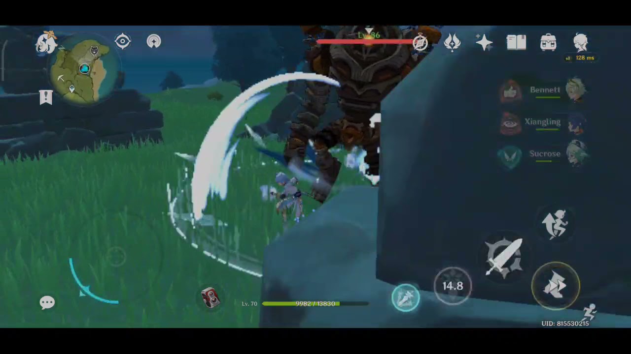 Destroying ruin hunter with chungyun melt build !! Genshin impact !!