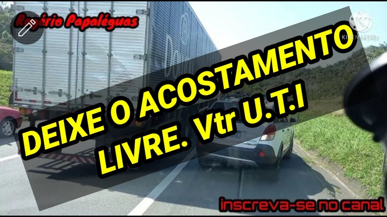 (MULTA)andar e Fechar acostamento é proibido.🚫🆘️ (Ambulância)