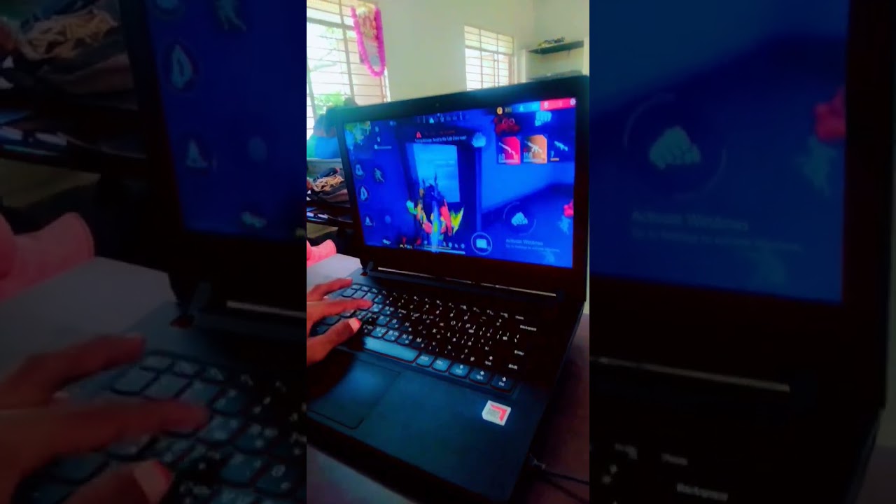 play free fire in government laptop ultra pro Max🤣Fun over load 😜#freefire