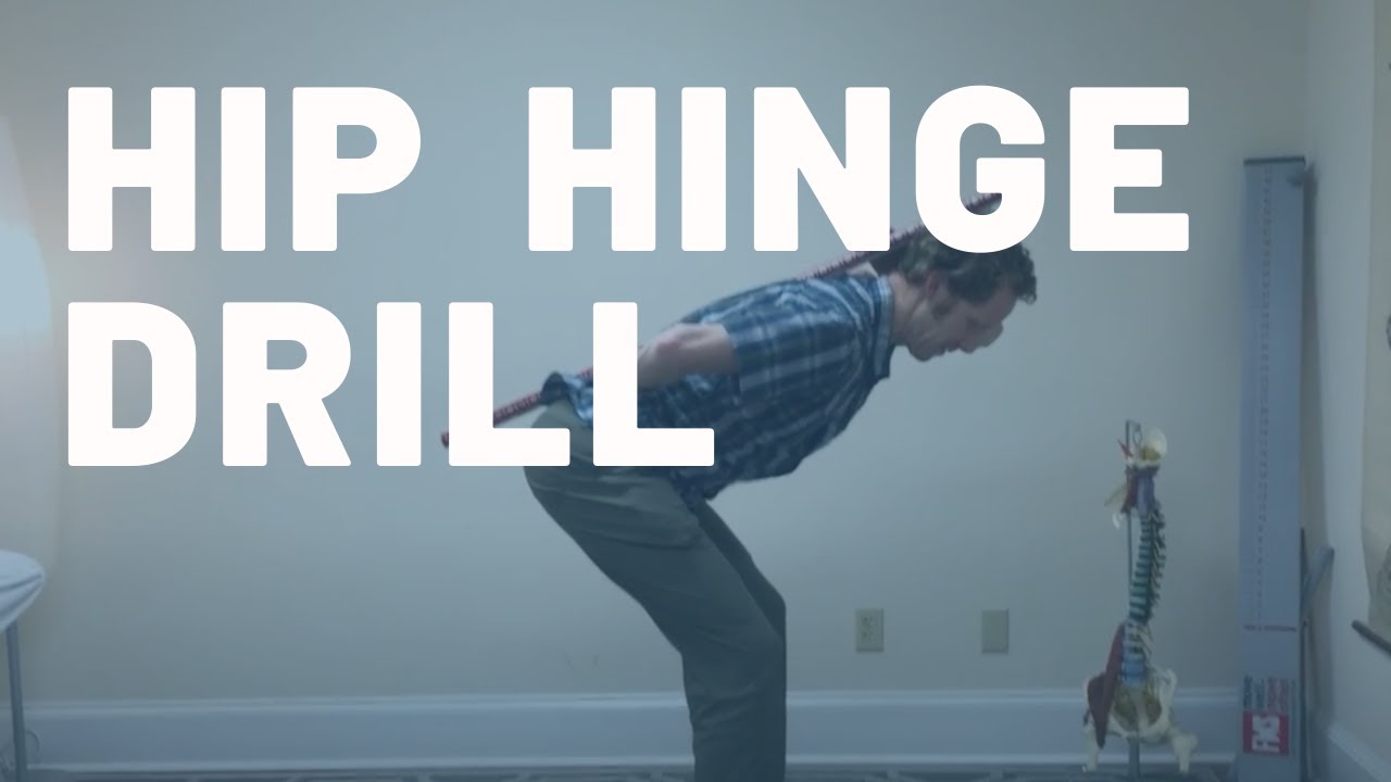 Deadlift (Hip Hinge) Drill with a Stick | LeBauerPT Greensboro, NC
