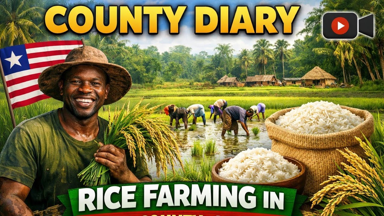 Рисоводство в округе Бонг, Центральная Либерия, Западная Африка