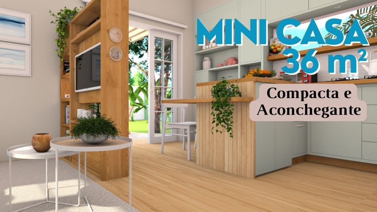 Mini Casa 36m² - Uma casa de Interior com quintal