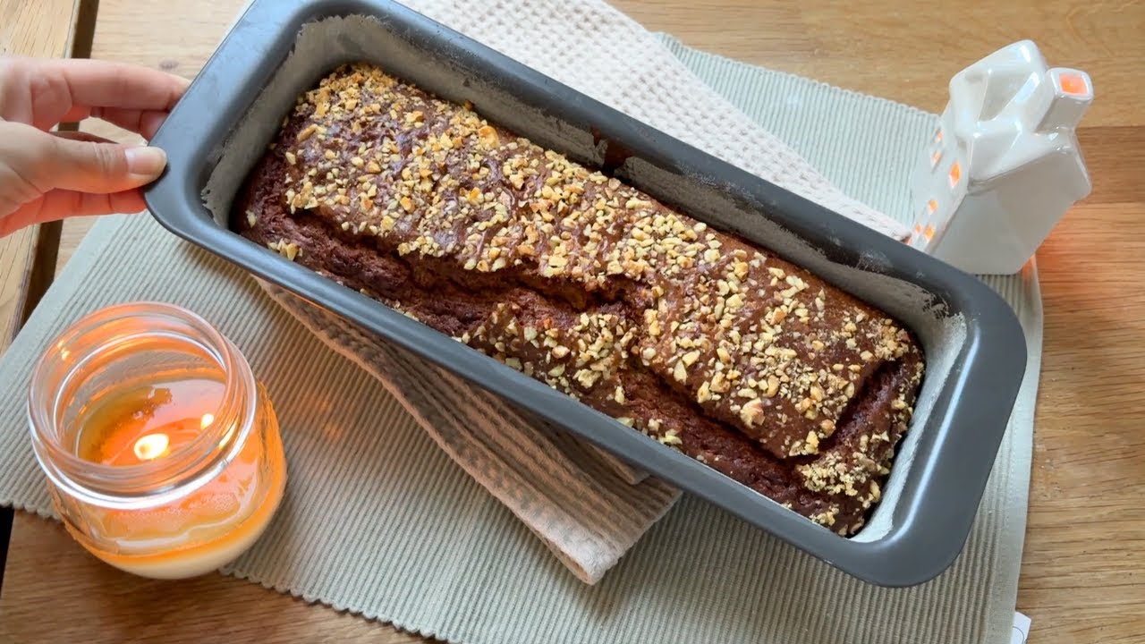 ASMR Baking Chickpea-Flour Banana Bread 💛