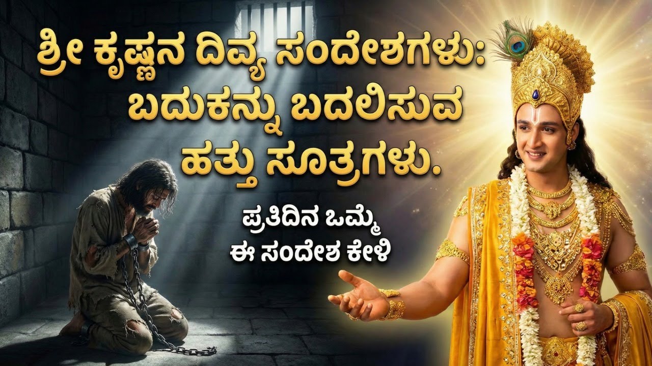 ಶ್ರೀಕೃಷ್ಣನ 10 ದಿವ್ಯ ಸಂದೇಶಗಳು ಬದುಕನ್ನು ಬದಲಿಸುವ ಸೂತ್ರಗಳು ಪ್ರತಿದಿನ ಕೇಳಿ ಕೃಷ್ಣ ಎಂದರೆ ದಾರಿ ಕಾಣುತ್ತದೆ