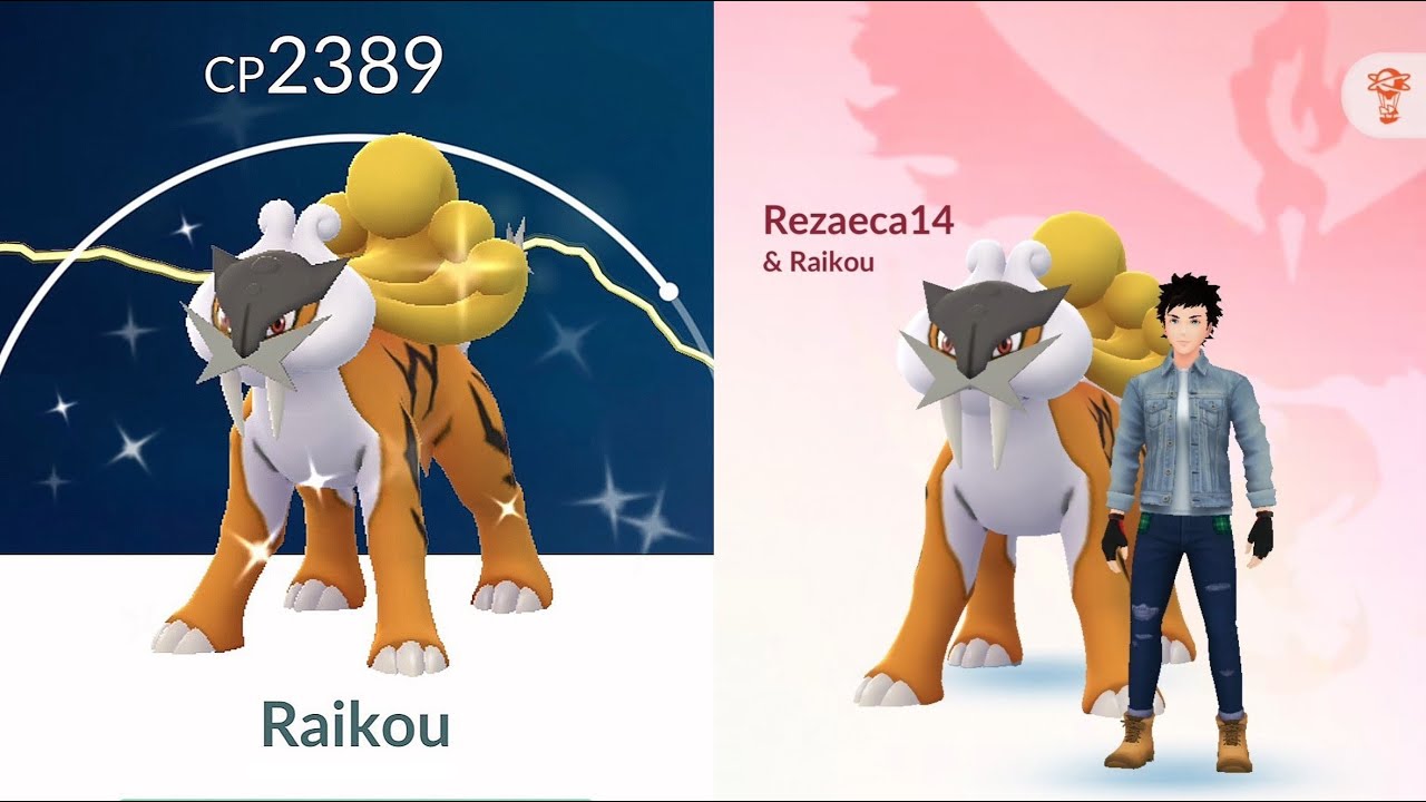 Pokemon Go - Shiny Raikou Raid