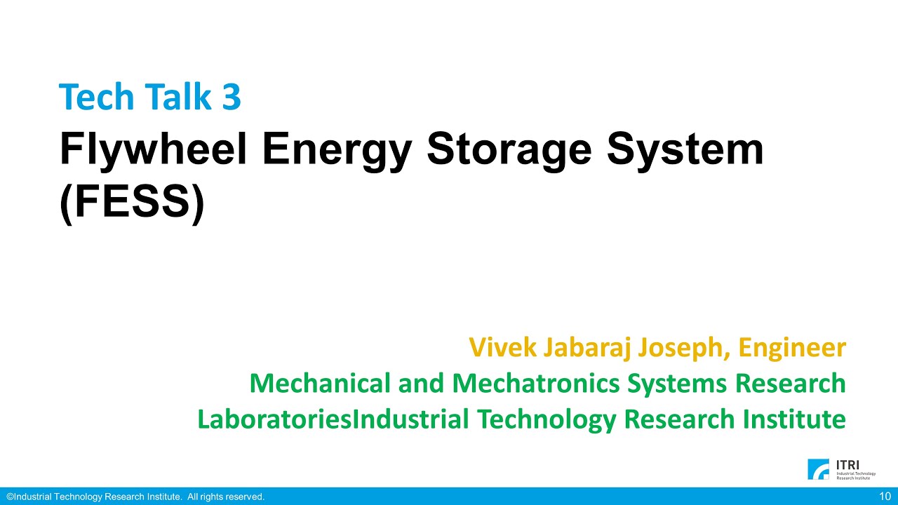 Industrial Technology Research Institute｜Flywheel Energy Storage System (FESS)
