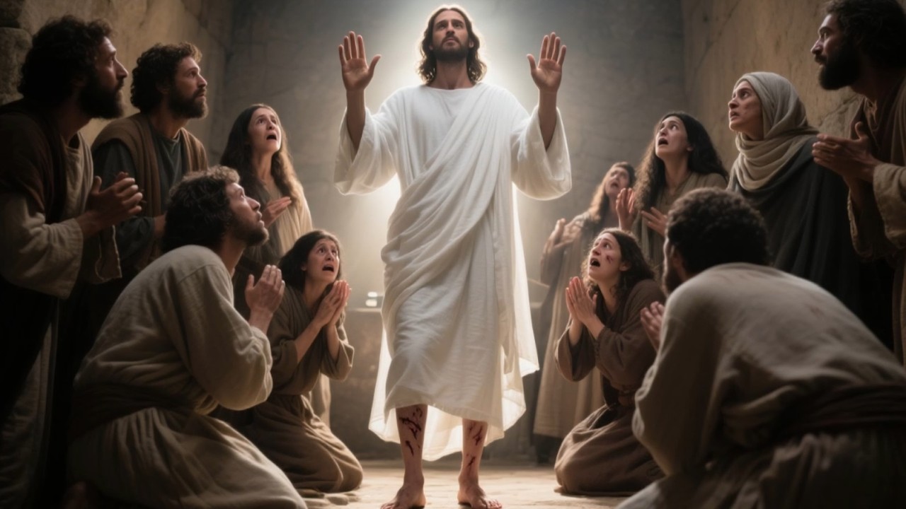 ✝️ Paz para a mente 🙏 Jesus aparece aos discípulos 💭 Lucas 24:35-49 #Fé
